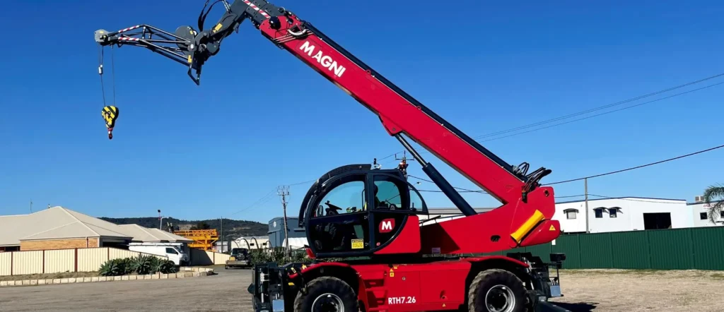 telehandler attachments magni rotating telehandler with hook