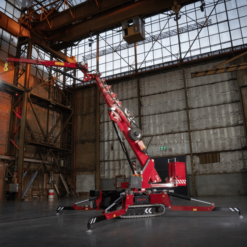 Hoeflon C10e compact spider crane spec image