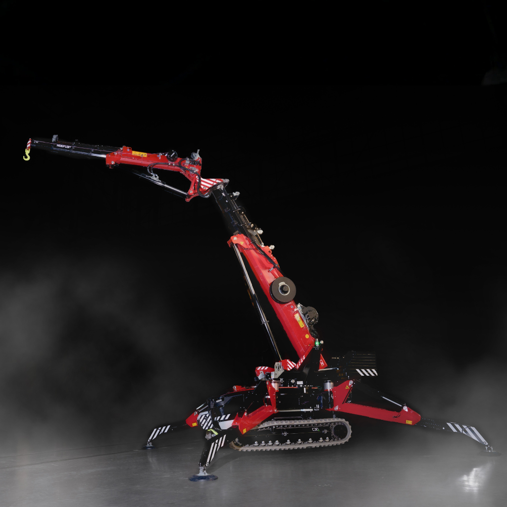 Hoeflon C30e compact spider crane