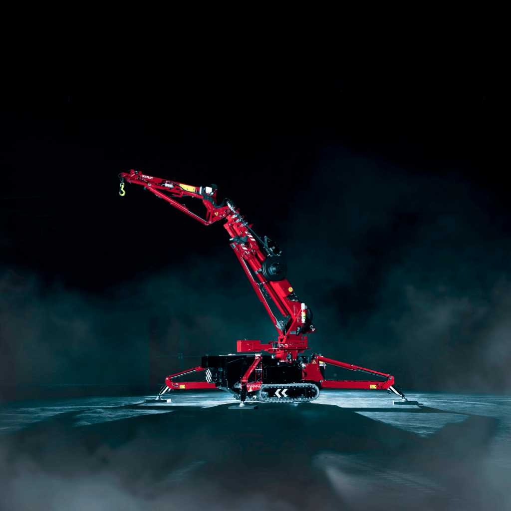 Hoeflon C4e compact spider crane